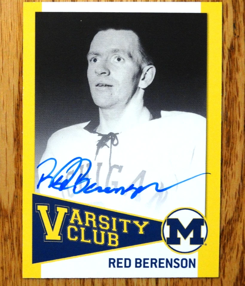 2004 Tk Legacy Coach RED BERENSON Auto  1996 National Champs MICHIGAN WOLVERINES - Image 1 of 2