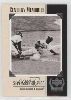 1999 Upper Deck Century Legends Jackie Robinson #132 HOF - Image 1 of 2