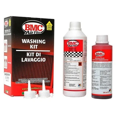 KIT PULIZIA FILTRO ARIA SPORTIVO BMC DETERGENTE 500 ml + OLIO 250 ml MOTO AUTO - Immagine 1 di 2
