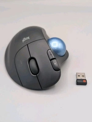 Logitech - ERGO M575 S Wireless Ergonomic Trackball Mouse - Wireless - Black - Image 1 of 4