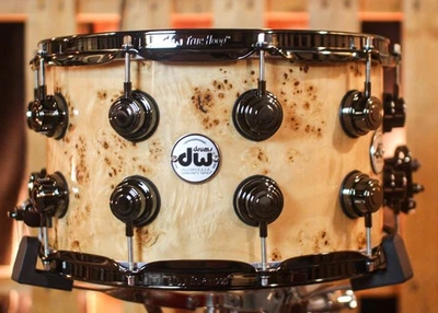 DW 8x14 Collector's Maple VLT Mapa Burl Snare Drum - SO#1409995 - Image 1 of 4