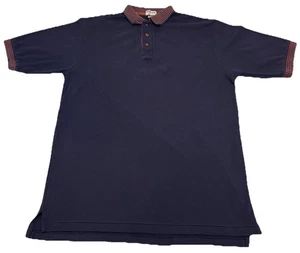 VINTAGE Ping Polo Shirt Mens Large Blue Golf Polo Knit USA Made - Picture 1 of 11