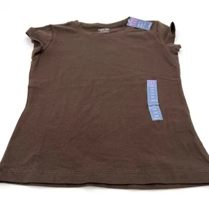 Girls Short Sleeve T Shirt Brown Small 6/6X NWT Cherokee Ultimate Tee - Picture 1 of 8
