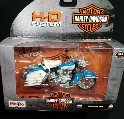 Harley Davidson Electra Glide Series 44 1966 FLH motocicleta 1:18 Maisto fundido a presión Foto 1 de 4