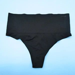 Victorias Secret XXL High Waist Thong Panty Panties Lingerie Black Underwear New - Picture 1 of 6