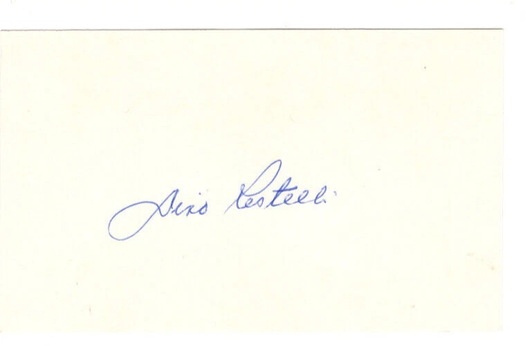 Dino Restelli Signed Card / Autographed MLB Baseball Pittsburgh Pirates - Image 1 of 1