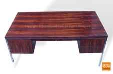 Danish Modern Brazilian Rosewood Executive Desk Knoll Herman Miller Mcm