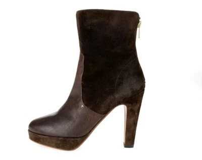 Rag & Bone KENTON Mujer Marrón Gamuza Cuero Botines Tacón Alto Talla 36 $600 Foto 1 de 4