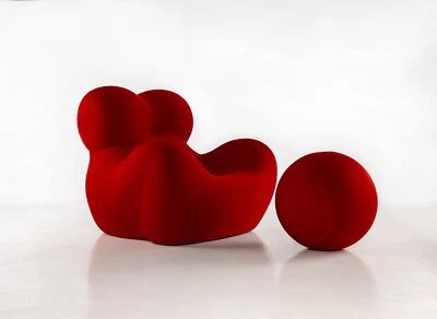 B & B Italia La Mamma UP 2000 扶手椅 Soara 700 红色 * 现货 * — 第 1/4 张图片