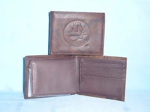 New York NY ISLANDERS Leather BiFold Wallet  NEW  dkbr4 - Picture 1 of 7