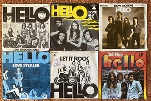 7" Single Sammlung HELLO * Let It Rock, Good Old USA, Tell Him, Love Stealer ua. - Bild 1 von 19