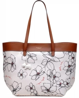 Nuevo Bolso de Mano Pequeño Radley London Ahogado a Mano Estampado Floral Abierto  Foto 1 de 4