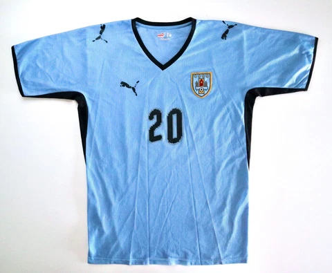URUGUAY National Team 2008/09 Puma Home Football Shirt L Mens Soccer Jersey Cover