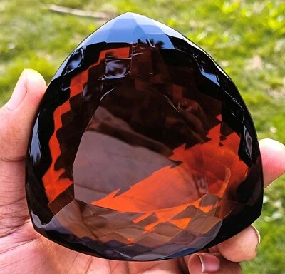 CITRINO NARANJA 2975 CT CERTIFICADO EGL PIEDRA PRECIOSA TRANSPARENTE CORTE BILLÓN SIN TRATAR Foto 1 de 4