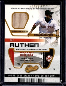 2003 Fleer Authentix Nomar Garciaparra #BA-NG Game Used Bat Boston Red Sox - Picture 1 of 2