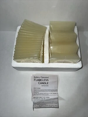 Velas únicas sin llama grandes 2 paquetes cera real perfumada espiral tamaño 6X4 Foto 1 de 4