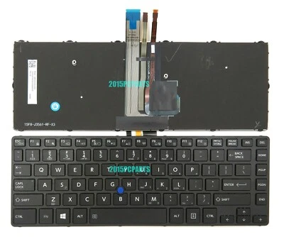 Новая клавиатура Toshiba Tecra A40-D-BTO A40-D1432 Tecra A40-D1434 с подсветкой сделано в США - Изображение 1 из 4