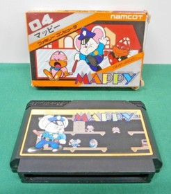 NES -- MAPPY -- Box. No manual. popular action. Famicom. Japan Game. 10551