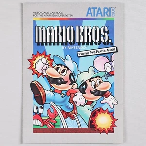 Mario Bros. Atari 5200 Videojuego Manual/Folleto de Instrucciones Solo - Nintendo - Imagen 1 de 2