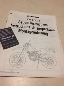 Honda XR400R XR400 R T XR 400 Instrucciones Desde Preparación Set - Hasta - Imagen 1 de 7