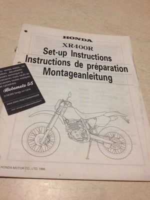 Honda XR400R XR400 R T XR 400 Instrucciones Desde Preparación Set - Hasta - Imagen 1 de 4