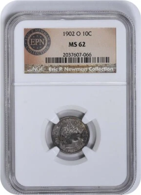 1902-O Barber Silver Dime MS62 NGC - Image 1 of 2