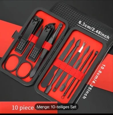 Nagelknipser-Set (10-teilig) für Männer und Frauen für Maniküre und Pediküre - Bild 1 von 4