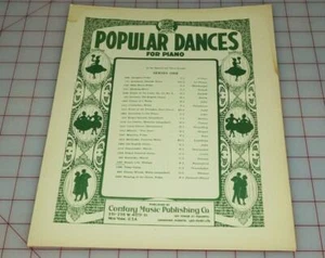 Vintage Century Certified Edition Sheet Music Popular Dances For Piano Series 1 - Picture 1 of 1
