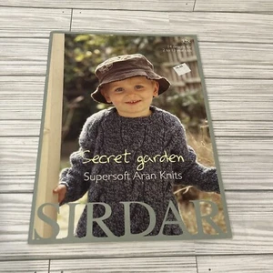SIRDAR Secret Garden Hand knitting Super Soft Aran 14 Designs 2 to 13 year olds - Picture 1 of 12