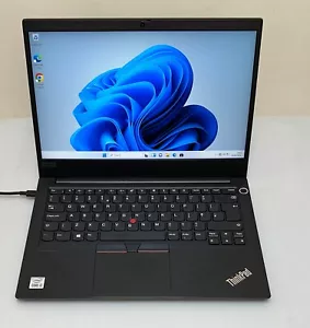 LENOVO THINKPAD E14 14" LAPTOP INTEL I3 TURBO 4.1GHZ 256 SSD 8GB RAM HAS ISSUE - Picture 1 of 19