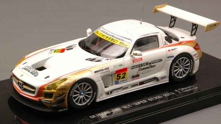 Ebbro MERCEDES SLS N.52 5th SGT300 2013 H.TAKEUCHI-T.TSUCHIYA 1:43 - Immagine 1 di 1