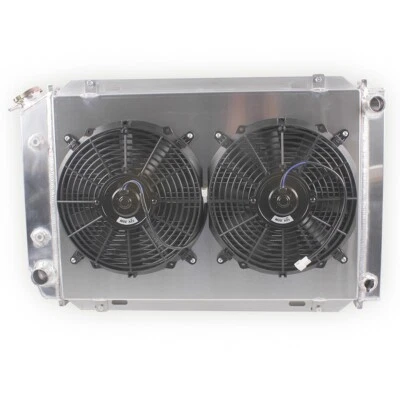 Ventiladores de cubierta de radiador de aluminio de 3 filas para Ford Mustang 1979-93 Foxbody 5,0 L 2,3 L Foto 1 de 4