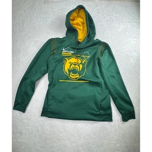 Nike Baylor Bears Therma-FIT Pullover Hoodie Grün Gelb Collegiate Herren Large - Bild 1 von 9