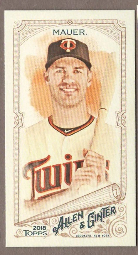 JOE MAUER 2018 Topps Allen and Ginter MINI Parallel Card SP 306 Shortprint Twins - Image 1 of 1