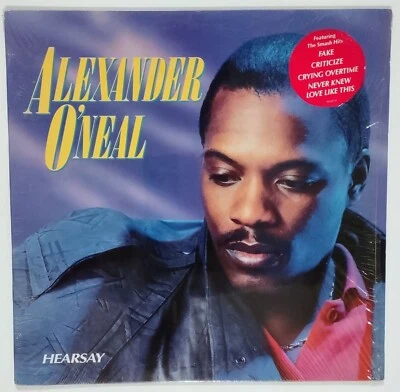 Alexander O'Neal - Hearsay - 12" 33 RPM LP 1987 - In Shrink / Hype Sticker Foto 1 de 4