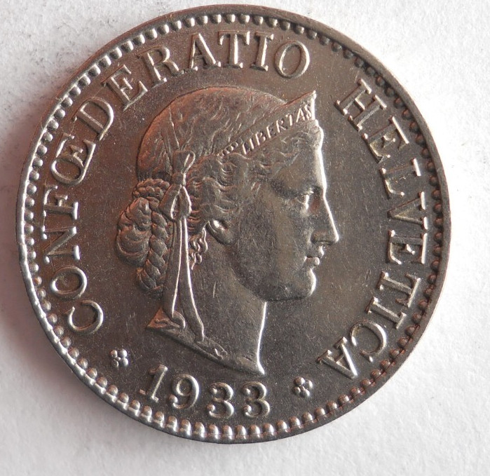 1933年スイス20ラッペンアンティークコイン 1933年スイス20ラッペンアンティークコイン - メルカリ