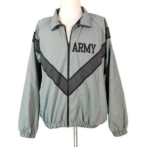 US Army JWOD Skilcraft Jacket Windbreaker IPFU Large Training Full Zip - Picture 1 of 10