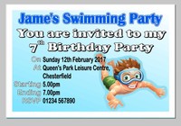 5 X Personalised TEDDY BEARS PICNIC Park Wood Birthday Party Invitation Invites