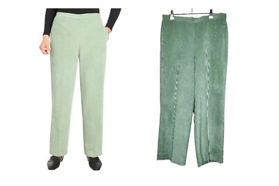 Pantalón Corto Alfred Dunner Echo Canyon Pana Recto en Salvia Talla 14 P Foto 1 de 4