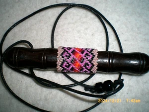 Beaded Needle Holder, Neck Style, Navajo Made 1 - Picture 1 of 4
