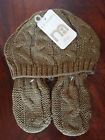 New with tags Mothercare Mittens and Hat set Green coloured baby 6-12 Months 