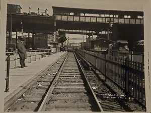 1920 Long Island Rail Road East New York Brooklyn SUBWAY darkroom Photo from NEG - Picture 1 of 1