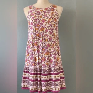 Old Navy Plus Size Pink Purple Sleeveless Flowy Trapeze Dress - Size XXL - Picture 1 of 7