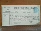 8 mars 1904 - ancien acte notarié - Bordereau reçu 11,5 francs - 2 pages