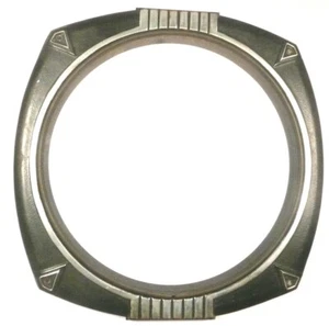 Vintage IMPERIAL / TRAINGLE 846-1: Metall-ABDECKPLATTE mit KREISGLAS & Orig Schrauben - Bild 1 von 2