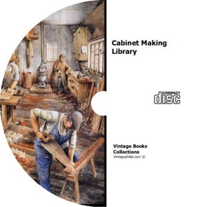 * CABINET MAKING LIBRARY * 30 BOOKS on CD * FURNITURE JOINERY WOOD WORKING PLANS - Picture 1 of 1