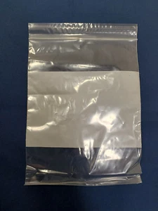 6 Zoll x 8 Zoll 2 Mil einspurige Reißverschlusstasche mit Schreibblock -- Pintgröße - Bild 1 von 5