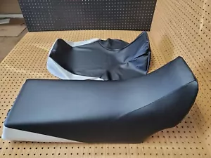 YAMAHA BANSHEE 350 YFZ350 SEAT COVER 1987 TO 2006 (BLACK&SILVER) [Y*-161] - Picture 1 of 12