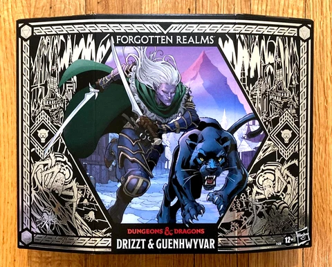 DUNGEONS & DRAGONS Forgotten Realms 6" Deluxe Drizzt Do'Urden & Guenhwyvar MISB Cover