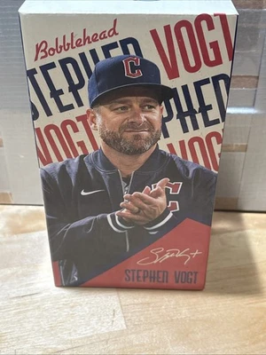 Stephen Vogt Cleveland Guardians 2024 Al Manager of the Year Bobblehead New Box - Image 1 of 4
